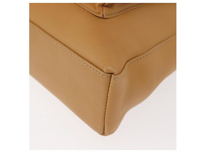 Borsa a Spalla Salvatore Ferragamo in Pelle Beige Oro Auth gh1110 D'oro - vista 14