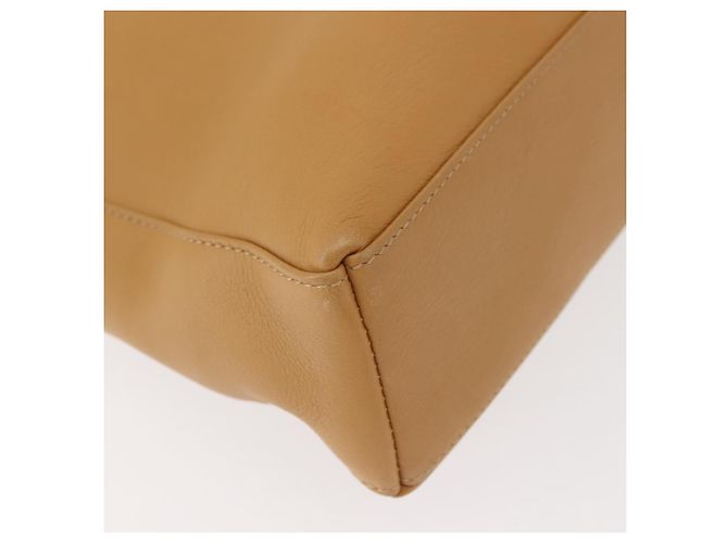 Borsa a Spalla Salvatore Ferragamo in Pelle Beige Oro Auth gh1110 D'oro - vista 15