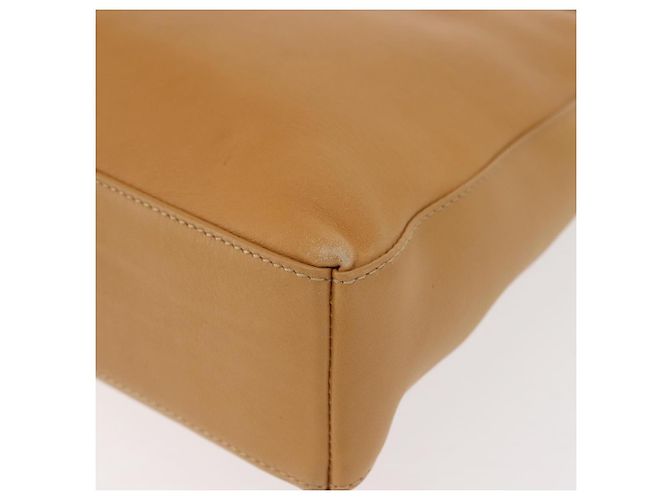 Borsa a Spalla Salvatore Ferragamo in Pelle Beige Oro Auth gh1110 D'oro - vista 16