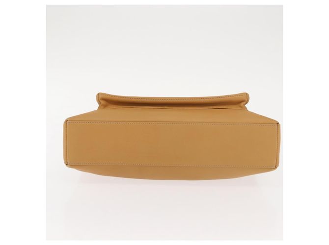 Borsa a Spalla Salvatore Ferragamo in Pelle Beige Oro Auth gh1110 D'oro - vista 5