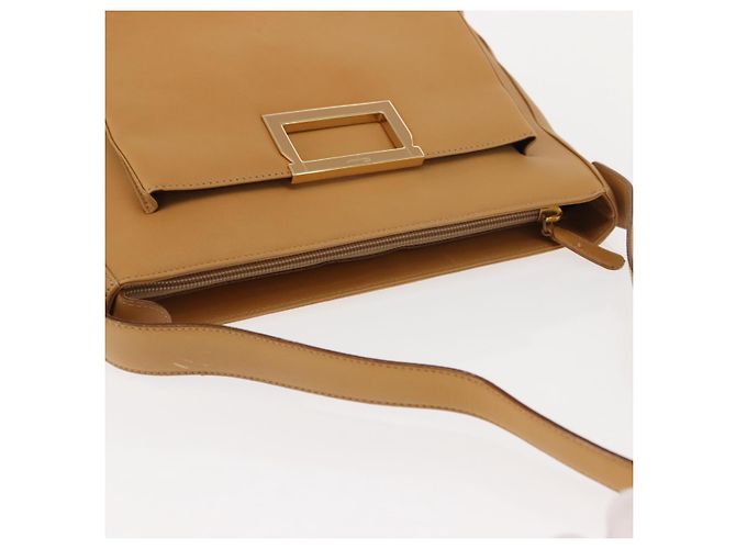 Borsa a Spalla Salvatore Ferragamo in Pelle Beige Oro Auth gh1110 D'oro - vista 6