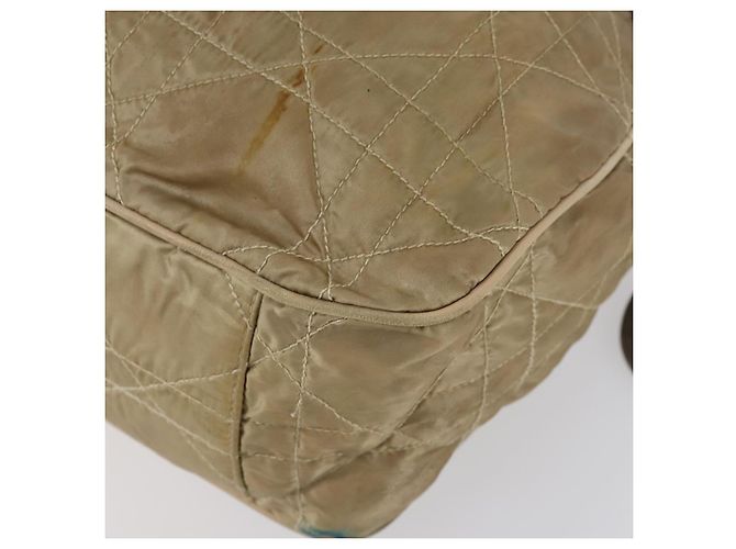 Borsa a Spalla Canage in Nylon Beige Christian Dior Auth bs30247 - vista 15