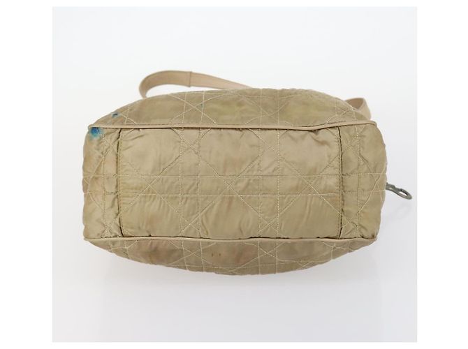 Borsa a Spalla Canage in Nylon Beige Christian Dior Auth bs30247 - vista 5