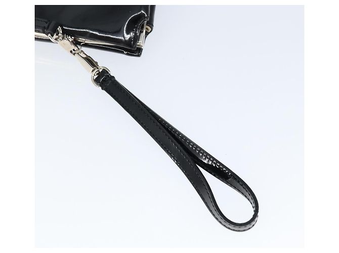 Borsa a Spalla Salvatore Ferragamo Vala Smalto Nero Argento Auth 149147 - vista 10