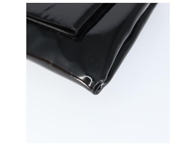 Borsa a Spalla Salvatore Ferragamo Vala Smalto Nero Argento Auth 149147 - vista 8