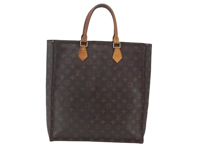 LOUIS VUITTON Borsa Sac Plat Monogram M51140 LV Auth BA7186 Monogramma - vista 13