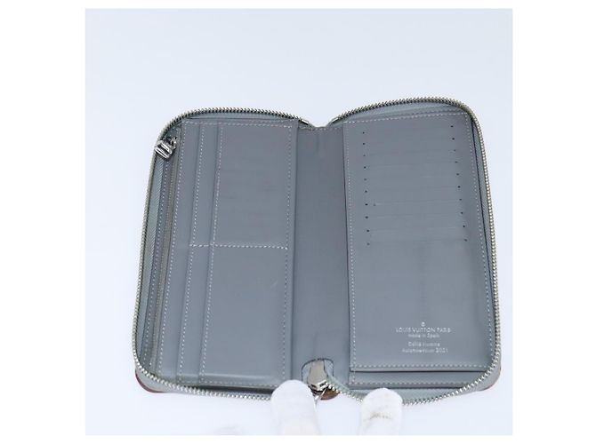 PORTefeuille Zippy Miroir Vertical Louis Vuitton Argent M80808 Authentique bs30443 Argenté - vue 8
