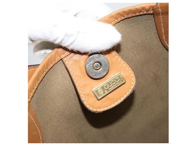 Bolso Sherry Line en PVC Beige Micro GG Supreme Web de GUCCI 002 904 0131 Auth gh1123 Dorado - vista 10