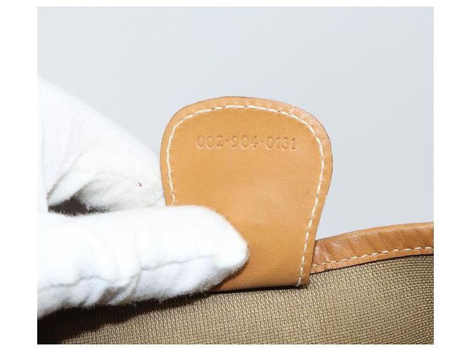 Bolso Sherry Line en PVC Beige Micro GG Supreme Web de GUCCI 002 904 0131 Auth gh1123 Dorado - vista 12