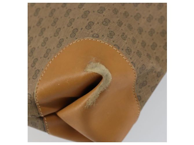 Bolso Sherry Line en PVC Beige Micro GG Supreme Web de GUCCI 002 904 0131 Auth gh1123 Dorado - vista 14