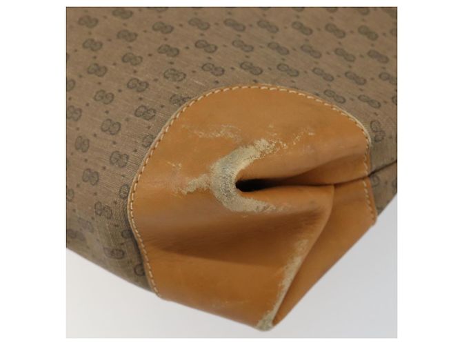 Bolso Sherry Line en PVC Beige Micro GG Supreme Web de GUCCI 002 904 0131 Auth gh1123 Dorado - vista 9