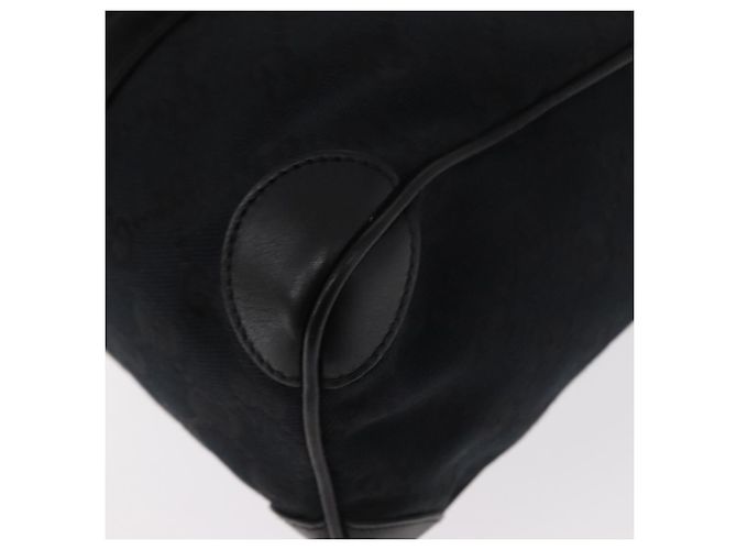 Borsa a mano in tela GG Gucci Nera Argento 000 0851 3754 Auth 155656 Nero - vista 17