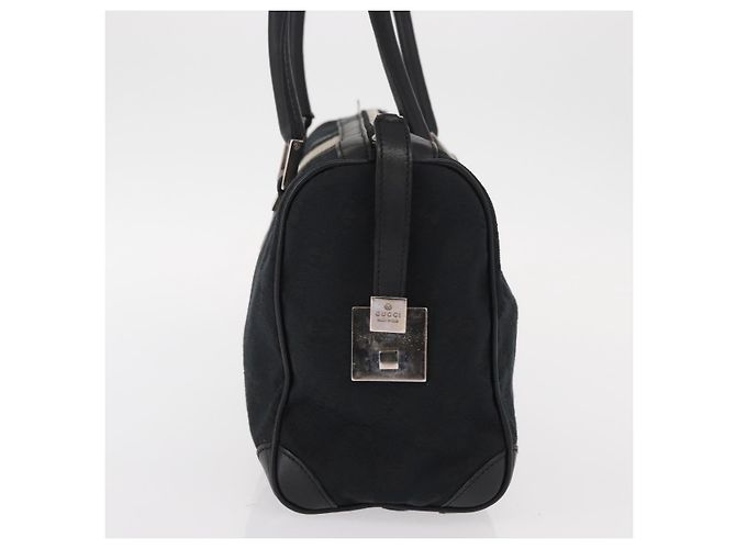 Borsa a mano in tela GG Gucci Nera Argento 000 0851 3754 Auth 155656 Nero - vista 4