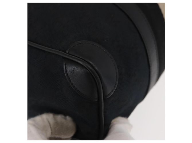 Borsa a mano in tela GG Gucci Nera Argento 000 0851 3754 Auth 155656 Nero - vista 8