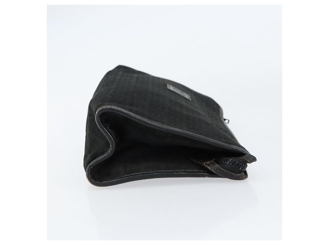 FENDI Zucchino Canvas Clutch Tasche Schwarz Auth 153013 - Ansicht 3