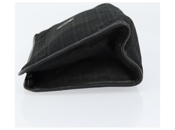 FENDI Zucchino Canvas Clutch Tasche Schwarz Auth 153013 - Ansicht 4
