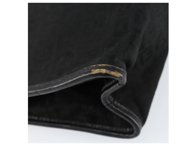 FENDI Zucchino Canvas Clutch Tasche Schwarz Auth 153013 - Ansicht 7