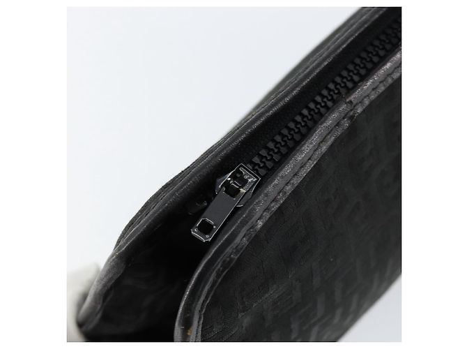 FENDI Zucchino Canvas Clutch Tasche Schwarz Auth 153013 - Ansicht 8