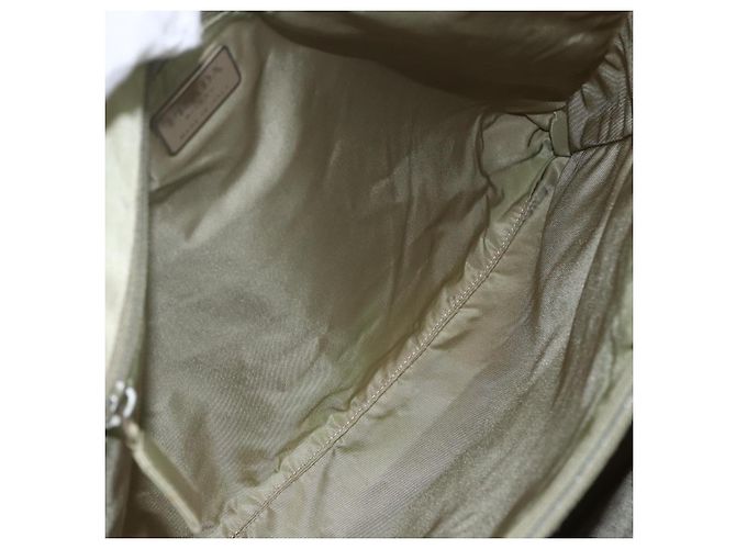 Borsa Tote PRADA Nylon Beige Argento Auth 151519 - vista 10