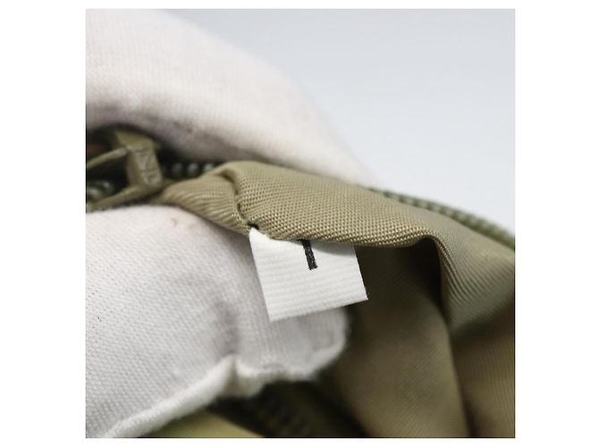 Borsa Tote PRADA Nylon Beige Argento Auth 151519 - vista 12