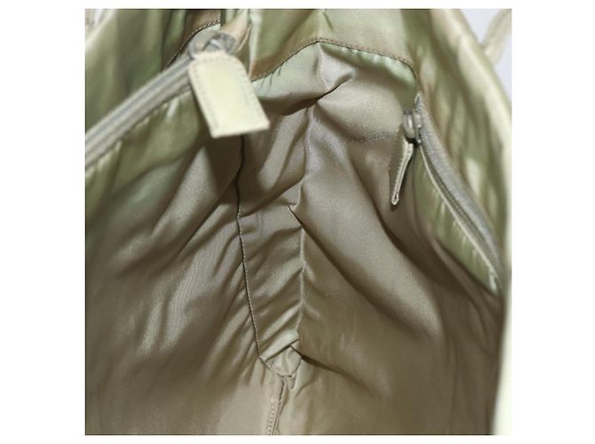 Borsa Tote PRADA Nylon Beige Argento Auth 151519 - vista 21