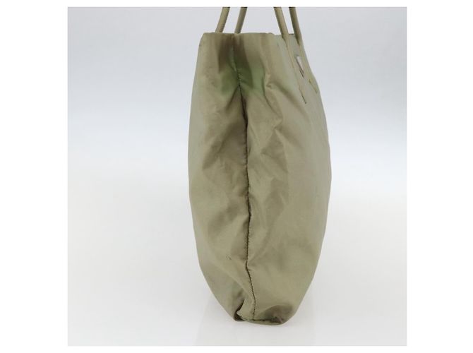 Borsa Tote PRADA Nylon Beige Argento Auth 151519 - vista 3