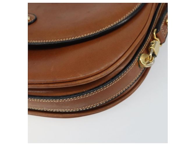 BALLY Borsa a Spalla in Pelle Marrone Oro Auth 157101 D'oro - vista 10