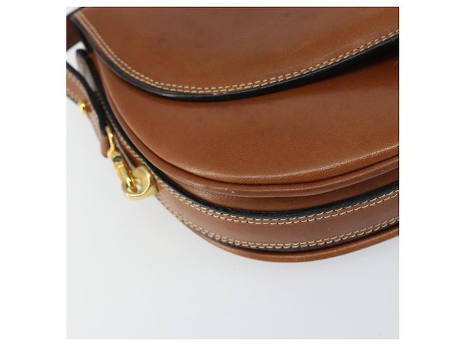 BALLY Borsa a Spalla in Pelle Marrone Oro Auth 157101 D'oro - vista 11
