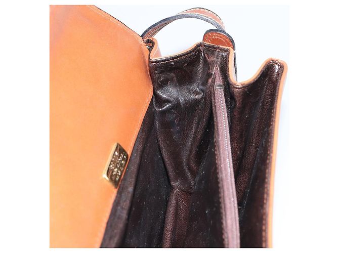 BALLY Borsa a Spalla in Pelle Marrone Oro Auth 157101 D'oro - vista 18