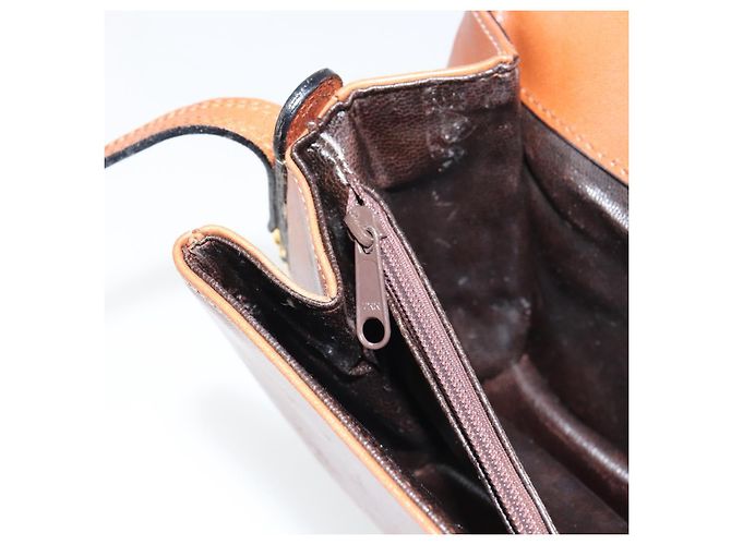 BALLY Borsa a Spalla in Pelle Marrone Oro Auth 157101 D'oro - vista 20