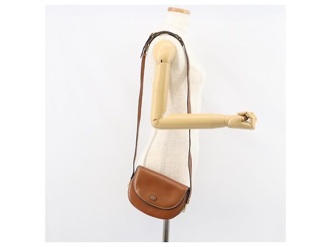 BALLY Borsa a Spalla in Pelle Marrone Oro Auth 157101 D'oro - vista 23