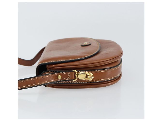 BALLY Borsa a Spalla in Pelle Marrone Oro Auth 157101 D'oro - vista 5