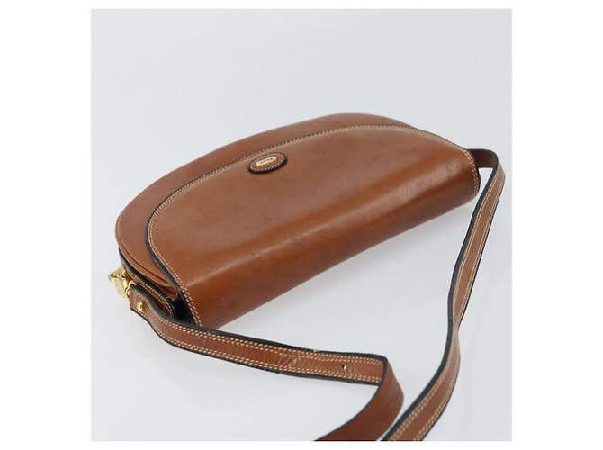 BALLY Borsa a Spalla in Pelle Marrone Oro Auth 157101 D'oro - vista 6