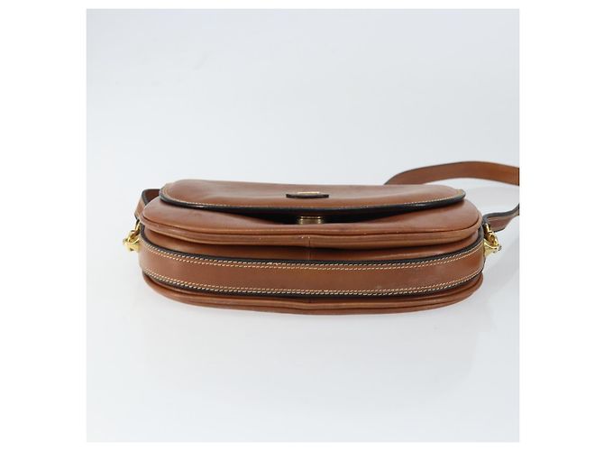 BALLY Borsa a Spalla in Pelle Marrone Oro Auth 157101 D'oro - vista 9