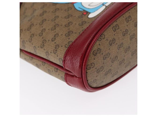 Borsa di collaborazione GUCCI Micro GG Supreme Doraemon in PVC beige 647801 Auth 146566SM - vista 10