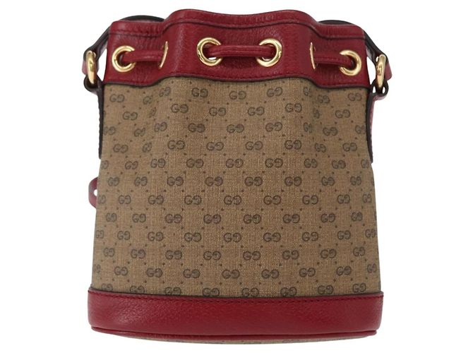 Borsa di collaborazione GUCCI Micro GG Supreme Doraemon in PVC beige 647801 Auth 146566SM - vista 3