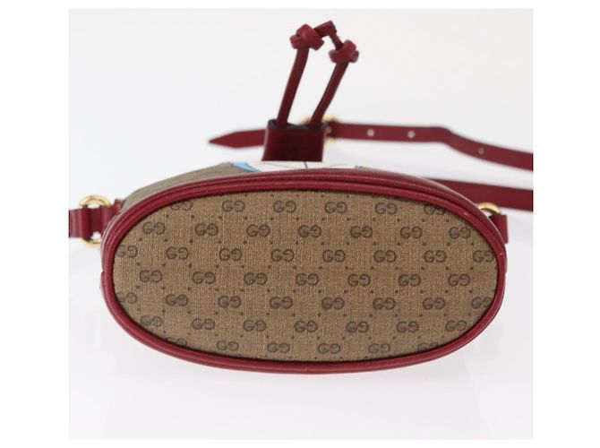 Borsa di collaborazione GUCCI Micro GG Supreme Doraemon in PVC beige 647801 Auth 146566SM - vista 9