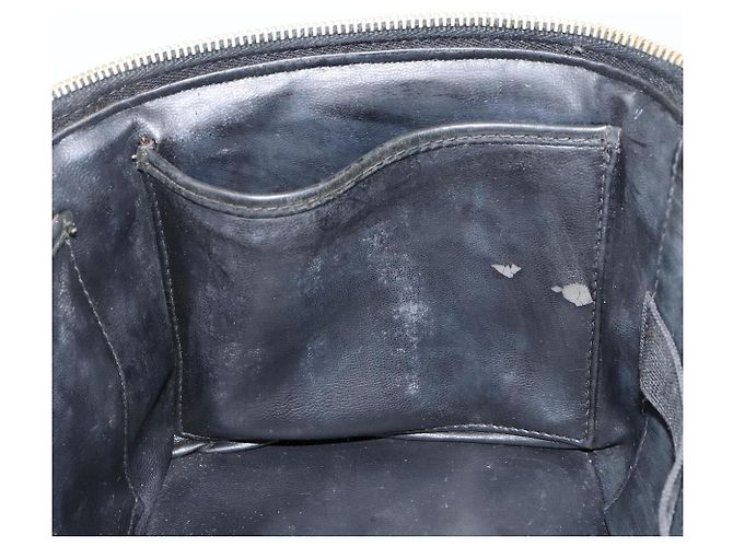 Vanity CHANEL Pochette Matelassé Smalto Nero Oro CC Auth bs31398 D'oro - vista 21