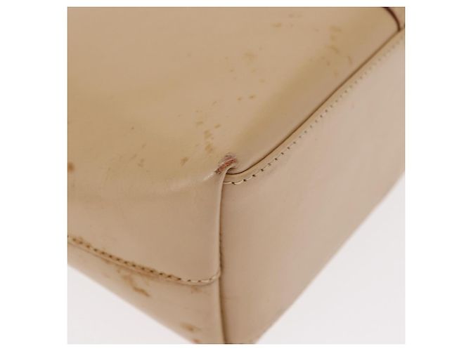 Borsa a Spalla GUCCI Jackie in Pelle Beige Argento 001 3875 Auth 151720 - vista 11