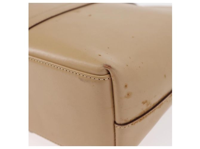Borsa a Spalla GUCCI Jackie in Pelle Beige Argento 001 3875 Auth 151720 - vista 14