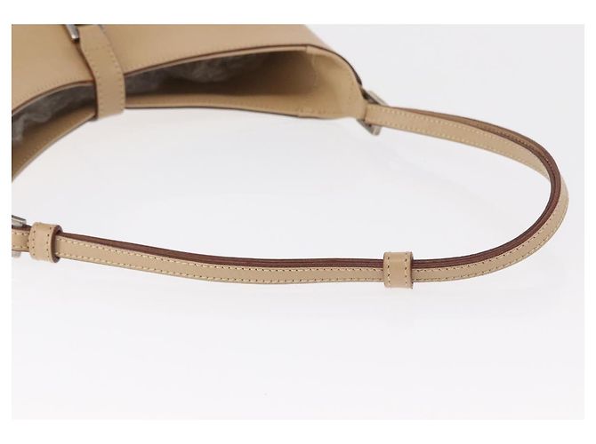 Borsa a Spalla GUCCI Jackie in Pelle Beige Argento 001 3875 Auth 151720 - vista 8