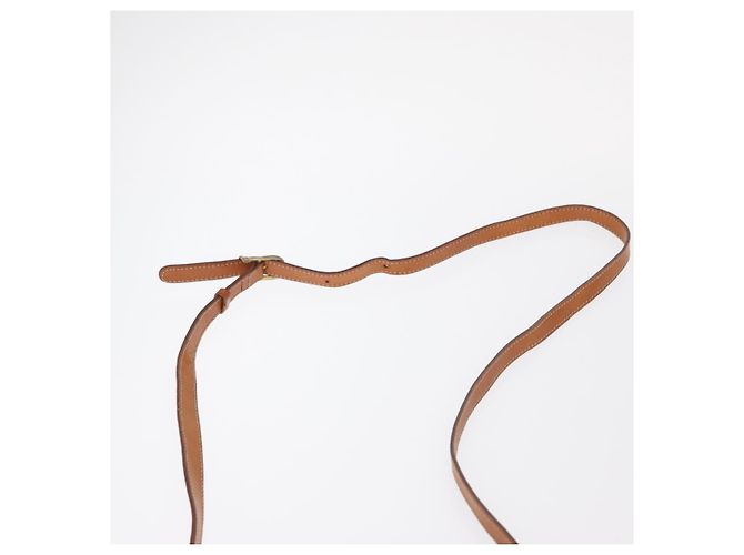 Céline Borsa a Spalla in Tela Macadam CELINE in Pelle PVC Marrone Oro Auth 151785 D'oro - vista 8