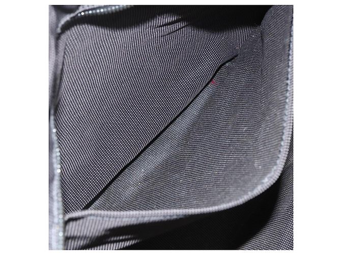 Hermès HERMES Handtasche Her Line MM Canvas Grau Silber Auth ka409 Braun - Ansicht 18