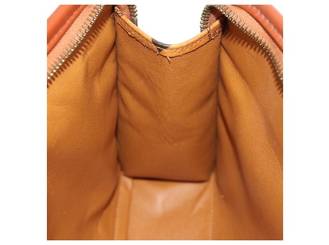 MCM Logogram Vicetos Bolso Clutch de PVC Cuero Marrón Dorado Auth am9844V - vista 15