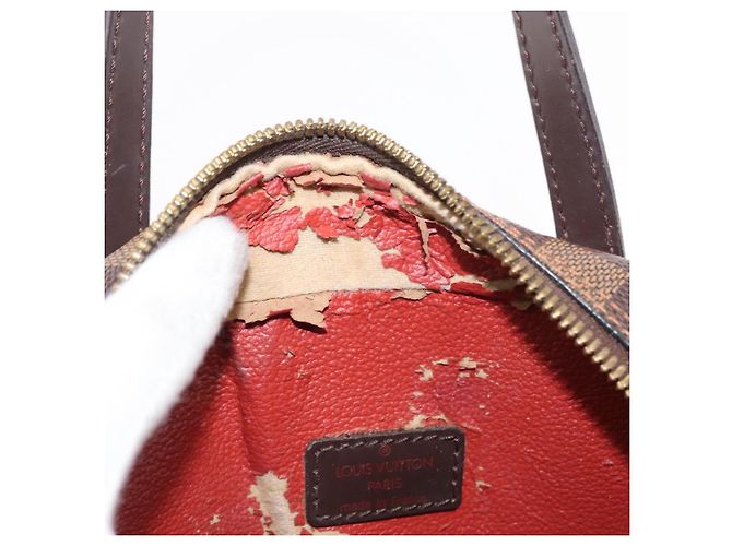 LOUIS VUITTON Borsa a Mano Spontini Damier Ebene SPO 2way M47500 LV Auth 155011 - vista 19