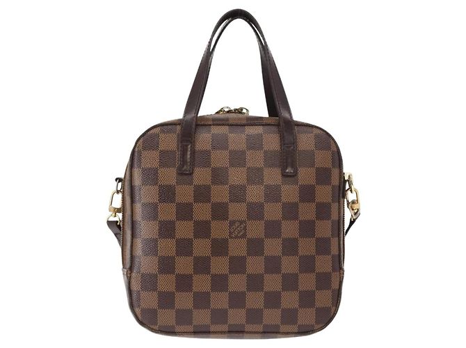 LOUIS VUITTON Borsa a Mano Spontini Damier Ebene SPO 2way M47500 LV Auth 155011 - vista 2