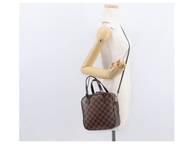 LOUIS VUITTON Borsa a Mano Spontini Damier Ebene SPO 2way M47500 LV Auth 155011 - vista 27