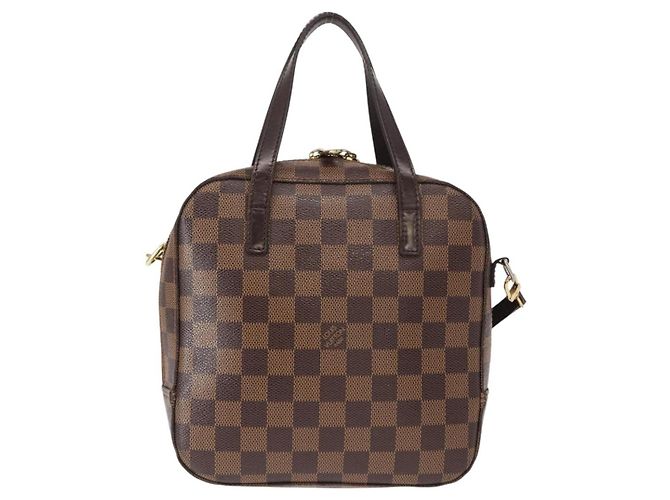 LOUIS VUITTON Borsa a Mano Spontini Damier Ebene SPO 2way M47500 LV Auth 155011 - vista 3