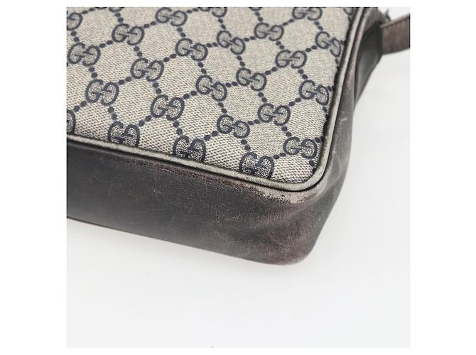 Gucci Borsa a Spalla GG Supreme in PVC Blu Auth 151552 Blu navy - vista 15