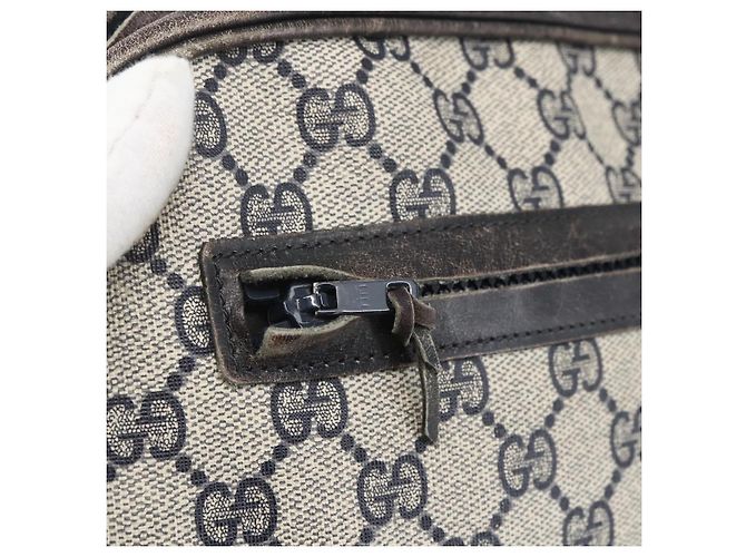 Gucci Borsa a Spalla GG Supreme in PVC Blu Auth 151552 Blu navy - vista 17